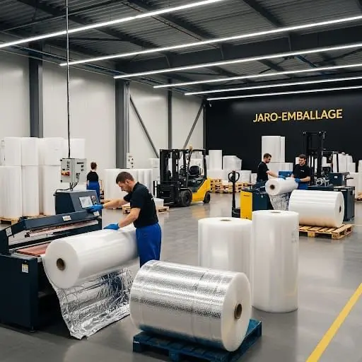 Fabrique papier bulle chez Jaro emballage