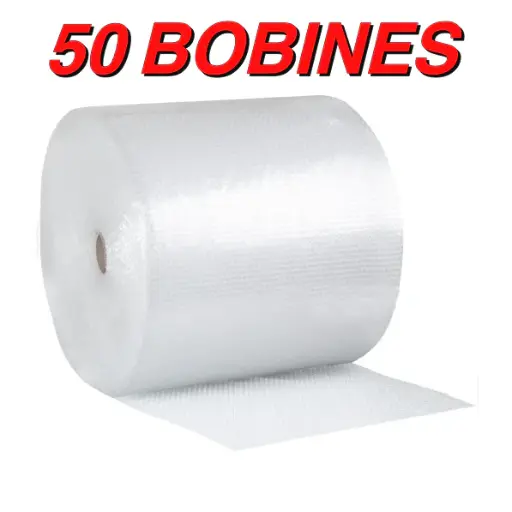 [PB501004050B] Papier bulle 100m x 50cm x 40mic - 50BOBINES
